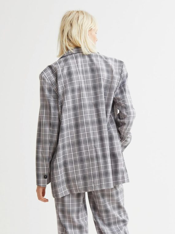 Linen Check Blazer